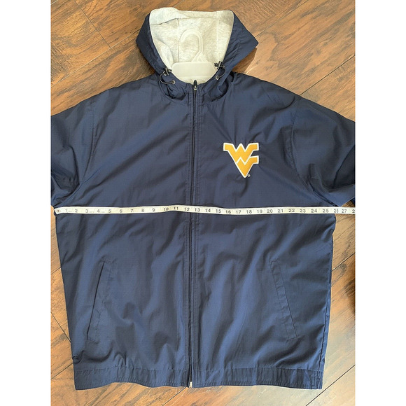 GEAR FOR SPORTS 90s West Virginia Mountaineers Full Zip Hooded Jacket Men's Sz L - Picture 10 of 11